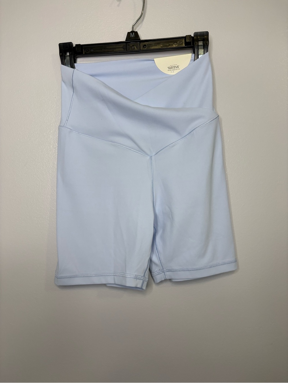 aerie Light Blue High-Rise Bike Shorts